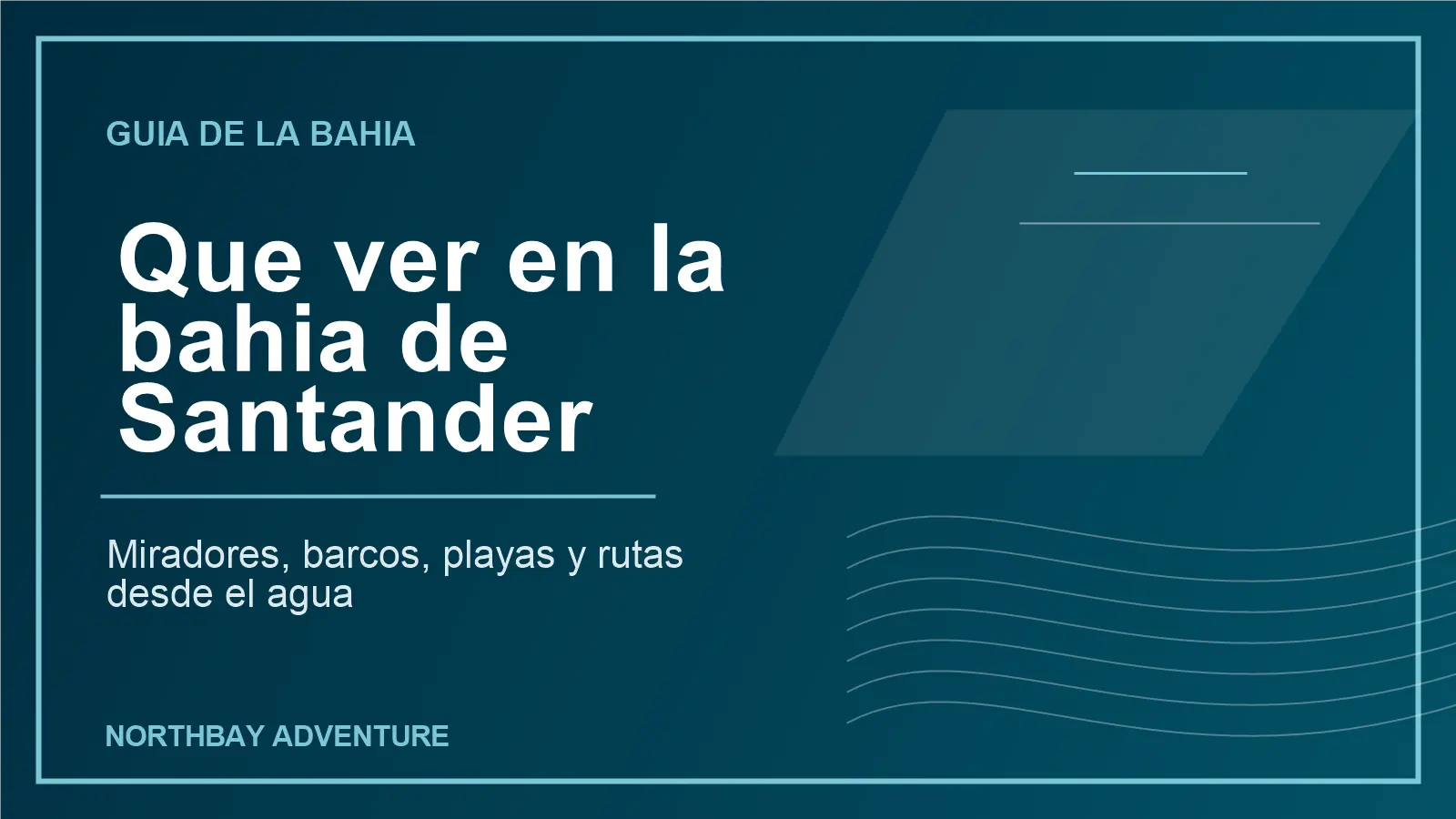Bahía de Santander con puntos para ver desde tierra y desde moto de agua